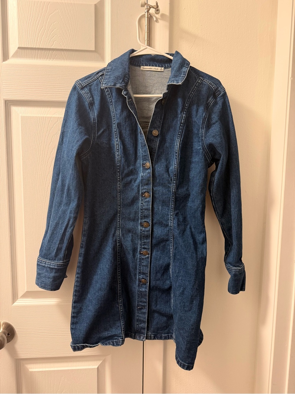 Abercrombie & Fitch Dark Blue Denim Jacket Dress